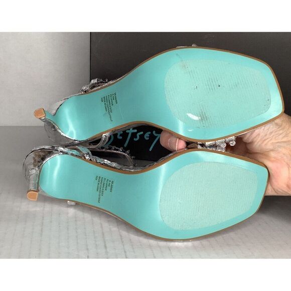 Blue By Betsey Johnson Asher Women's 8.5 silver heels - Picture 8 of 8